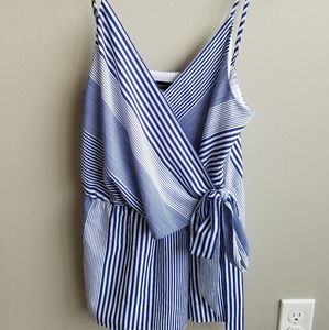 Blue striped tank